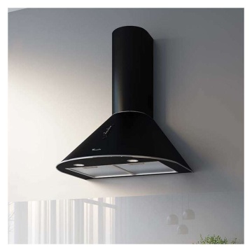 Hota tip Cupola Tornado Violla 750 (60) LED, 1 motor Turbo, latime 60 cm, 3 viteze, absorbtie 750 m3/ora, filtru anti-grasimi aluminiu 5 straturi, Negru