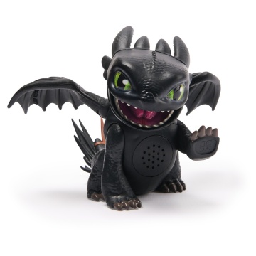 How To Train Your Dragon 2025 - Figurina Roaring Minis Toothless, Negru, 4 ani+ - Img 3