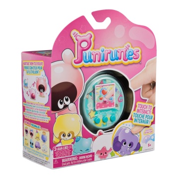 Jucarie Digitala Interactiva, Punirunes, Squishy Bff, Ecran Led Interactiv Color, 55 De Animale De Deblocat, Albastru - Img 4