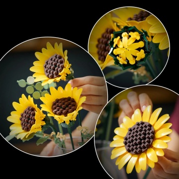 LEGO® Botanicals - Buchet de floarea-soarelui 11502, 686 piese - Img 5