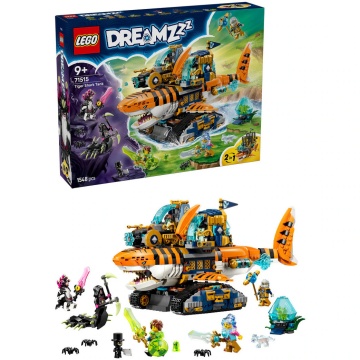 LEGO® DREAMZzz™ - Tancul tigru-rechin 71515, 1548 piese