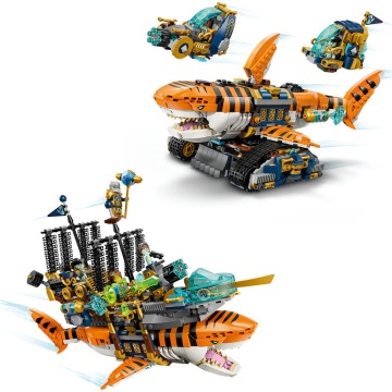 LEGO® DREAMZzz™ - Tancul tigru-rechin 71515, 1548 piese - Img 4