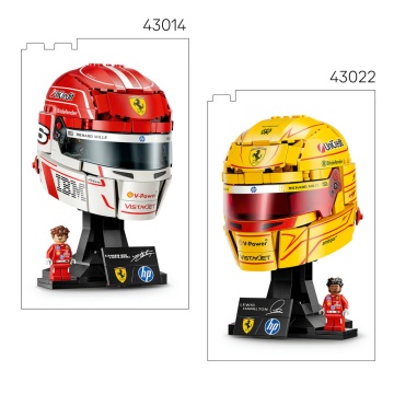 LEGO® Editions - Casca lui Lewis Hamilton Scuderia Ferrari HP 43022, 1884 piese - Img 8