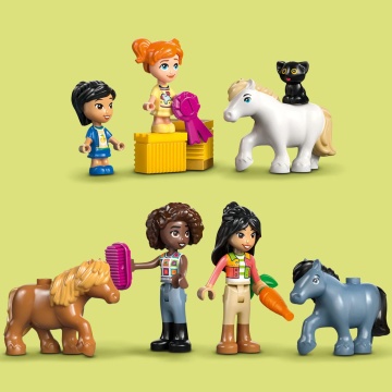 LEGO® Friends - Ferma si grajd pentru ponei 42654, 727 piese - Img 7