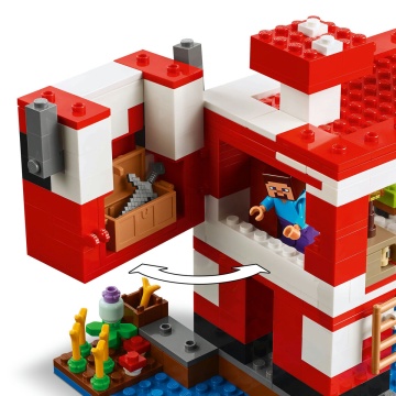 LEGO® Minecraft™ - Casa Ciuper-vaca 21270, 500 piese - Img 8