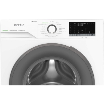 Masina de spalat rufe Arctic APLM2WFSU28211WG, 8 Kg, 1200 RPM, Motor Silent Inverter, Drum Clean+Steam, Child Lock, Anticrease, Digital Display, Add-In, Clasa A, Gray - Img 2
