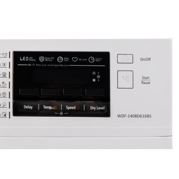 Masina de spalat rufe cu uscator VIVAX WDF-1408D616BS, Spalare 8 kg, 1400 RPM, Uscare 6 kg, Eco ,Clasa B Spalare, Clasa E Uscare, Display digital, Control electronic, Blocare acces copii, Temperatura reglabila, Quick Wash, Delay Start, 16 Programe, Alb - Img 2