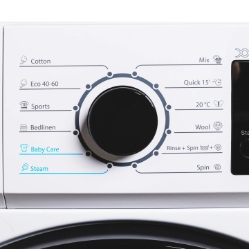 Masina de spalat rufe VIVAX WFL-140812CI, 8kg, 1400 RPM, BLDC Motor Inverter, Clasa A, Steam, Baby Care, Eco, Display digital, Control electronic, Drum Clean Sterilization, Quick Wash, Delay Start, 12 Programe, Alb - Img 4