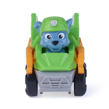 Mini vehicul cu figurina, Paw Patrol the Dino Movie, Pup Squad Racers, Rocky - Img 3