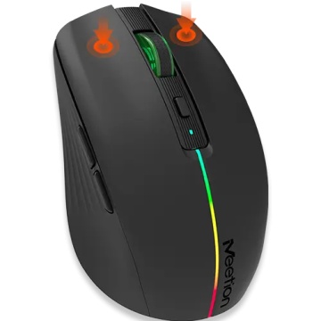 Mouse office wireless Meetion BTM002, Negru - Img 5
