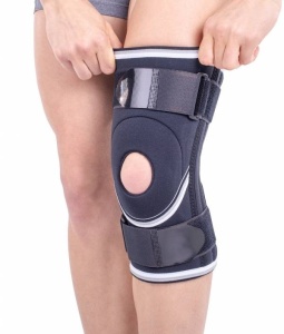 Orteza de genunchi mobila cu suport patelar Triamed Aktiv Light 01 Tria, SRT308, Negru - Img 3