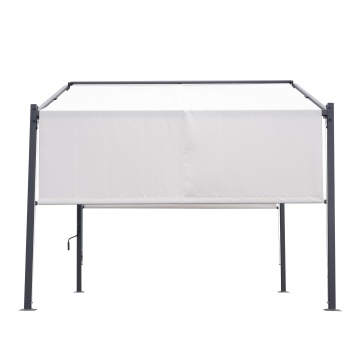 Pavilion, otel/poliester, 300 x 300 cm, H 280 cm, alb - Img 2