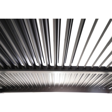 Pergola, aluminiu, 358 x 313 cm, H 229 cm, gri antracit - Img 5