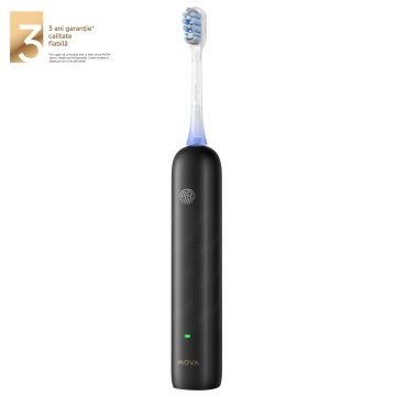Periuta de dinti electrica Mova Fresh Pro, 69000 vibratii/min, Wireless, Negru