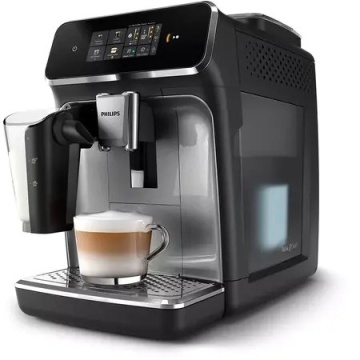 Philips Espressor automat EP2339/40, sistem LatteGo, 3 bauturi, 15 bar, ecran tactil, Negru