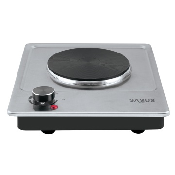 Plita electrica Samus PX301, 1500 W, Plita fonta 18.5 cm, Termostat reglabil, Protectie supraincalzire, Inox