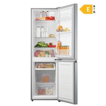 (Resigilat) Combina frigorifica VIVAX CF-174ELF S, Capacitate 174 L, Clasa E, Low Frost, Termostat reglabil, Iluminare LED, Usi reversibile, Înalțime 150 cm, Argintiu - Img 2