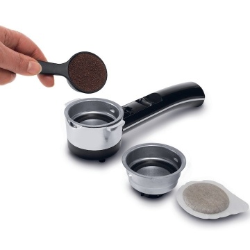(Resigilat) Espressor manual De'Longhi EC221.B, 15 Bar, 1 l, dispozitiv spumare, sistem cappuccino, oprire automata, negru/ gri - Img 8