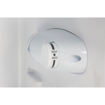 (Resigilat) Frigider cu doua usi VIVAX DD-207E S, 204L, Clasa E, Termostat reglabil, Iluminare LED, Usi reversibile, Suprafata painted metal, 3 Rafturi de Sticla securizata, H 143 cm, Argintiu - Img 5
