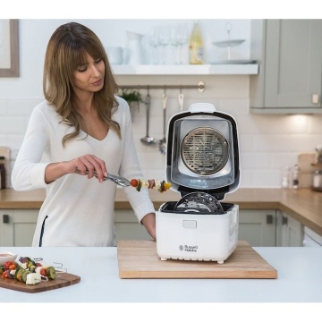 (Resigilat) Friteuza Russell Hobbs CycloFry Plus 22101-56, 1300W, 220°C, accesorii incluse, control digital, 1kg, Alb - Img 4