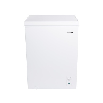 (Resigilat) Lada frigorifica VIVAX CFR-143, Capacitate 143L, Clasa E, Conditii extreme -24 grade Celsius, Sistem convertibil - Functie frigider, Termostat reglabil, Cos metalic, H 85cm Alb