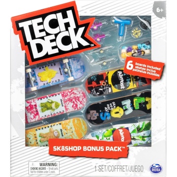 Set 6 mini placi skateboard, Tech Deck, Bonus Pack, Almost - Img 1