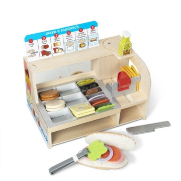 Set de joacă Melissa & Doug Slice and Stack Sandwich Counter 3 Ani+ - Img 4