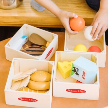 Set de joacă Melissa & Doug Sturdy Wooden Food Set 2 Ani+ - Img 6