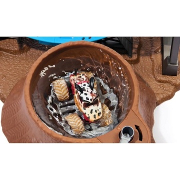 Set de joacă Monster Jam 1:64 Mud Blasters Dunk Tank, multicolor, 61x35x51cm - Img 6