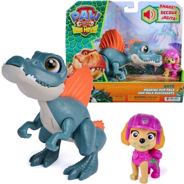 Set dinozaur cu figurina, Paw Patrol, Roaring Pup Pals, Skye