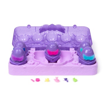 Set figurine in cosulet, Hatchimals, Alive Neon Rainbow Carton - Img 3