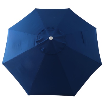 Umbrela terasa, aluminiu/poliester, Ø 394 cm, H 285 cm, albastru - Img 3