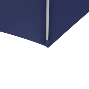 Umbrela terasa, otel/poliester, 286 x 286 cm, H 264 cm, albastru - Img 7