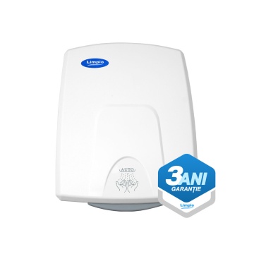 Uscator de maini Limpio HD150 Plastic, activare automata cu senzor, 1500 W