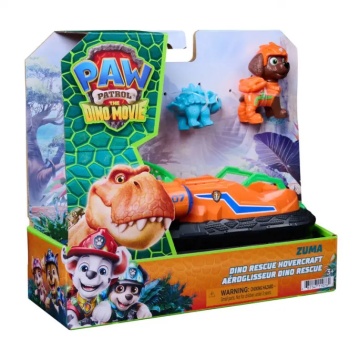Vehicul de salvare cu figurina, Paw Patrol, Dino Rescue Hovercraft, Zuma