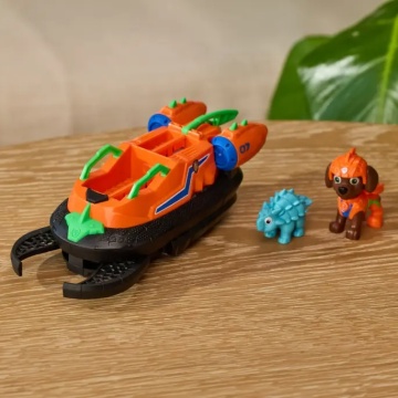 Vehicul de salvare cu figurina, Paw Patrol, Dino Rescue Hovercraft, Zuma - Img 6