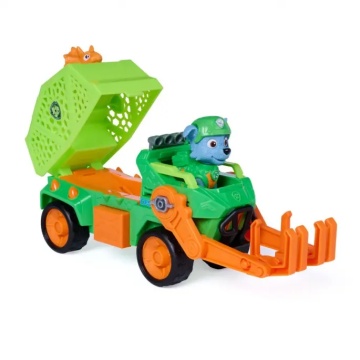 Vehicul de salvare cu figurina, Paw Patrol, Dino Rescue Recycler, Rocky - Img 4