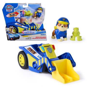 Vehicul Paw Patrol Spin Master - Rubble Rescue Bulldozer cu 2 figurine 3 ANI + - Img 2