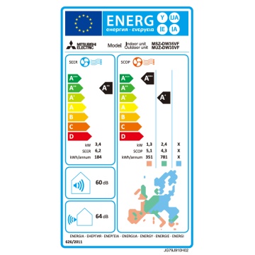Aer conditionat Mitsubishi Electric Wi-Fi Ready, 12000 BTU, clasa energetica A++, fara kit de instalare - Img 7