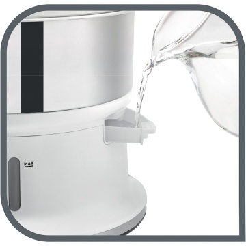 Aparat de gatit cu aburi Tefal VC145130, 900W, 6 L, timer de 60 de minute cu oprire automata, compatibil cu masina de spalat vase, nivel de apa vizibil, accesoriu pentru orez, alb/inox - Img 6