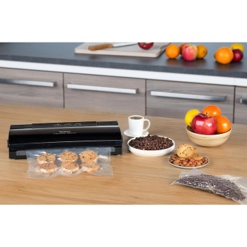 Aparat de vidat Tefal VacuPack Classic VT254070, 110 W, functie de sigilare si vidare automata, 2 programe, negru - Img 7