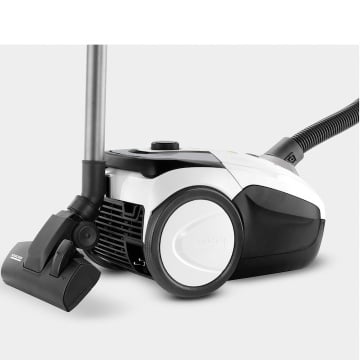 Aspirator cu sac Karcher VC 2, 1.198-035.0, 700W, 2 l, Tub telescopic din metal, HEPA 13, accesorii, Alb/Negru - Img 9