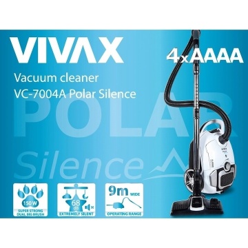 Aspirator Vivax VC-7004A, Filtru Hepa Polar, Motor Silencer, putere 700W, alb - Img 3