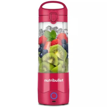 Blender portabil Nutribullet® NBP003MA, Cupa 475 ml, USB-C, Magenta