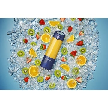 Blender portabil Nutribullet® OC003NBL, capacitate 475 ml, 15 utilizari per incarcare, USB-C, albastru - Img 6