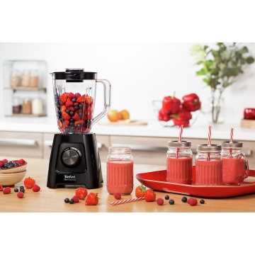 Blender Tefal BlendForce 2 BL420838, 600 W, 2 viteze, Cutit cu 4 lame, Functie de maruntire gheata, Negru - Img 2