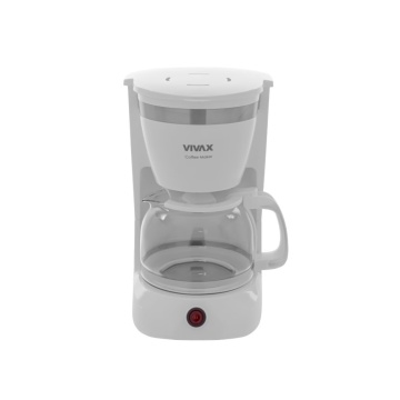 Cafetiera Vivax CM-08127W, 800W, 1.2 L, functie antipicurare, mentinere temperatura, filtru detasabil, alb