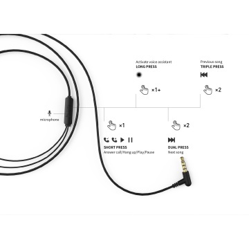 Casti cu fir HAVIT E303P, Jack 3.5 mm, Microfon, Negru - Img 8