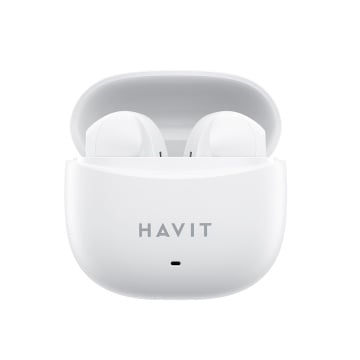 Casti HAVIT TW941, Bluetooth 5.3, TWS, Open-Ear, Control tactil, Alb - Img 1