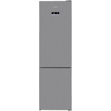 Combina frigorifica Arctic AK60406E40NFMT, 362 l, Full NoFrost, Blue tech, Air Flow Dual Tech, Fast Freeze Zone, Display LCD, Clasa E, H 202 cm, Argintiu